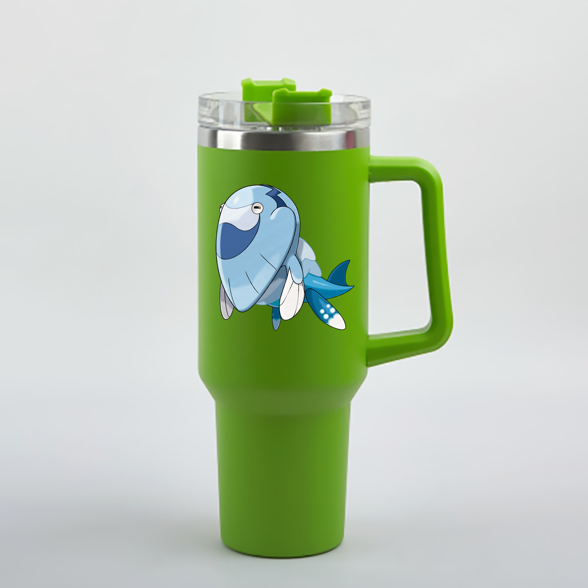 （画像用） ポケットモンスター Pokémon 1200mL車用タンブラー - クリスタルステッカー（プラスチックストロー付き）